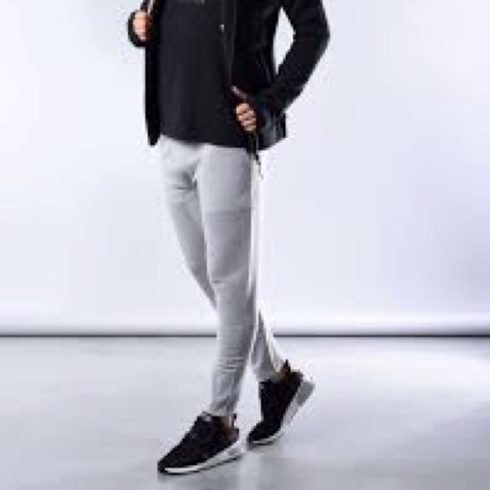Adidas icon knit gray pants